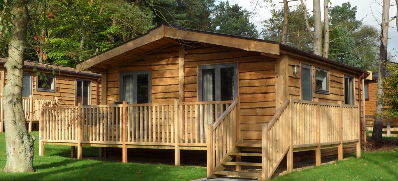 Woodsman quality build timber lodge—exterior