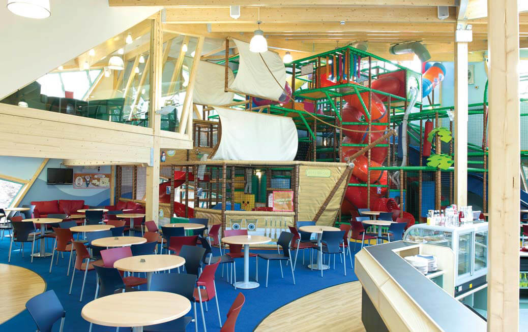 seating area next to play area