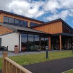 Coldingham Bay Leisure Park clubhouse which was designed and manufactured by Pinelog Ltd.